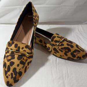 Obtaom Women's Pointy Toe Loafer Flat Comfortable Faux